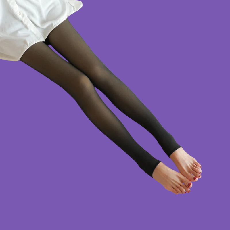 Fake Translucent plus Size Leggings Fleece Lined Tights Fall and Winter Warm Fleece Pantyhose Women Fleece Lined Pantyhose Thermal Winter Tights